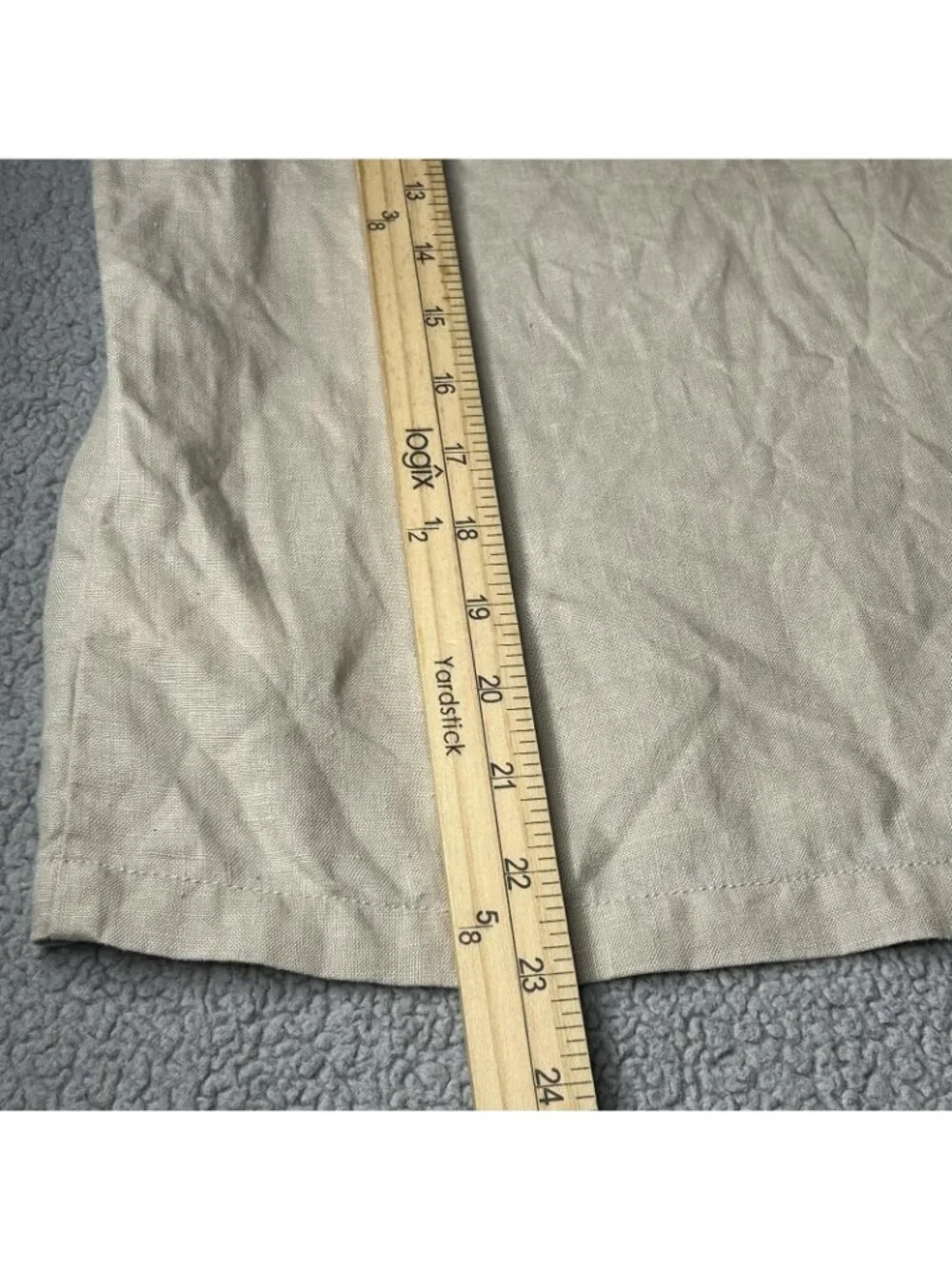 Quince Tank Top Womens Small Beige Linen Sleeveless Shell Blouse Top Summer - Picture 9 of 9